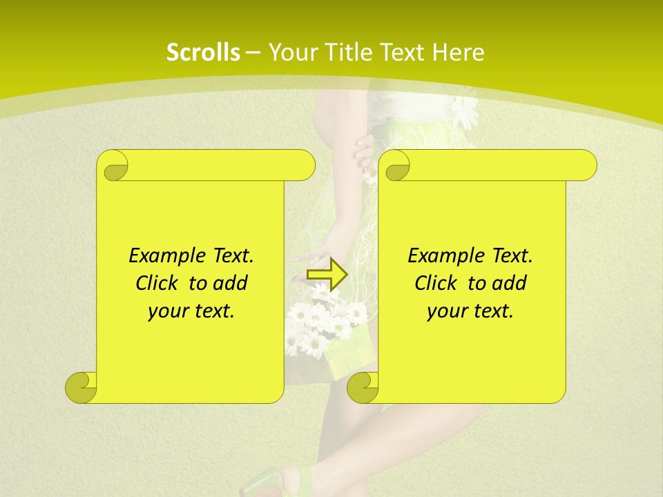 Cute People Blossom PowerPoint Template