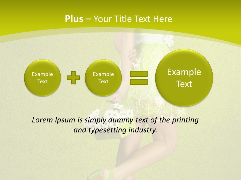 Cute People Blossom PowerPoint Template