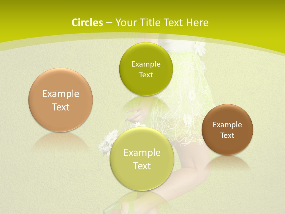 Cute People Blossom PowerPoint Template