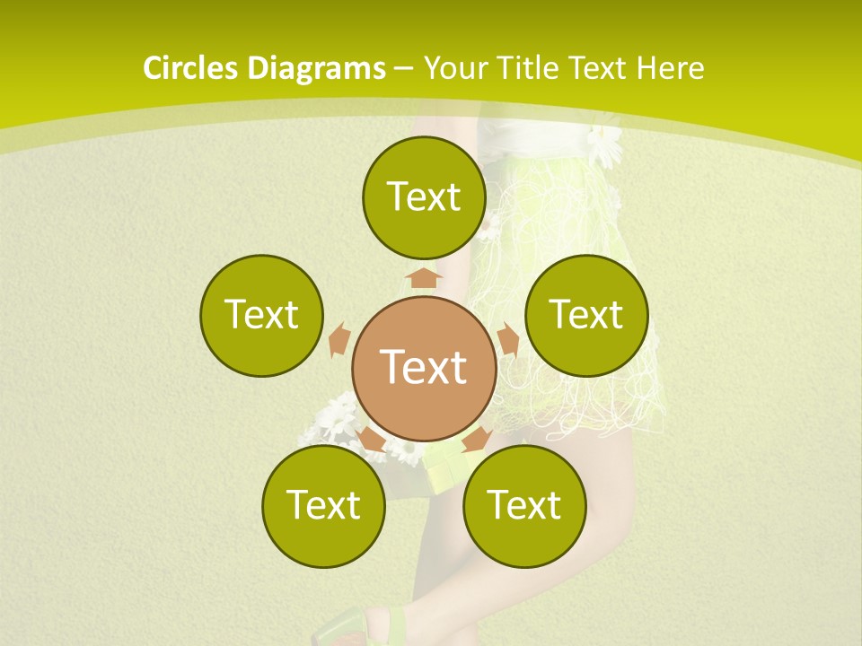 Cute People Blossom PowerPoint Template