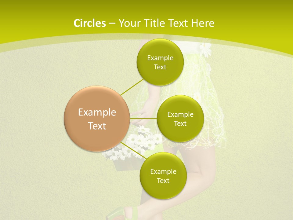 Cute People Blossom PowerPoint Template