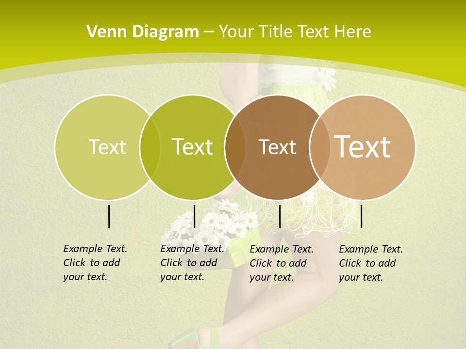 Cute People Blossom PowerPoint Template