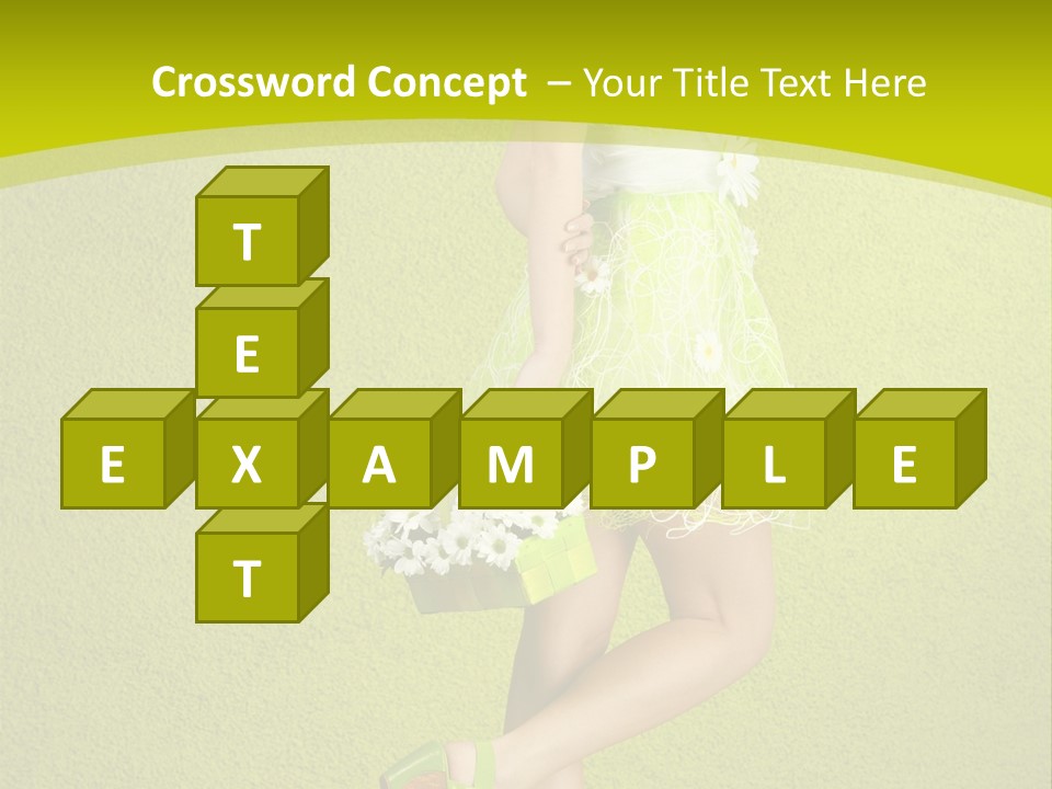 Cute People Blossom PowerPoint Template