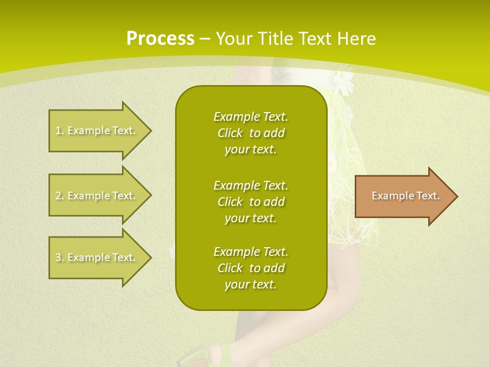Cute People Blossom PowerPoint Template