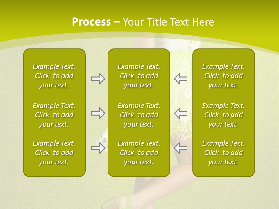 Cute People Blossom PowerPoint Template