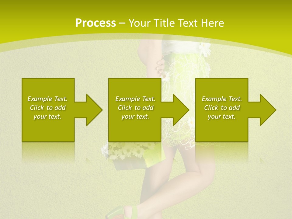 Cute People Blossom PowerPoint Template