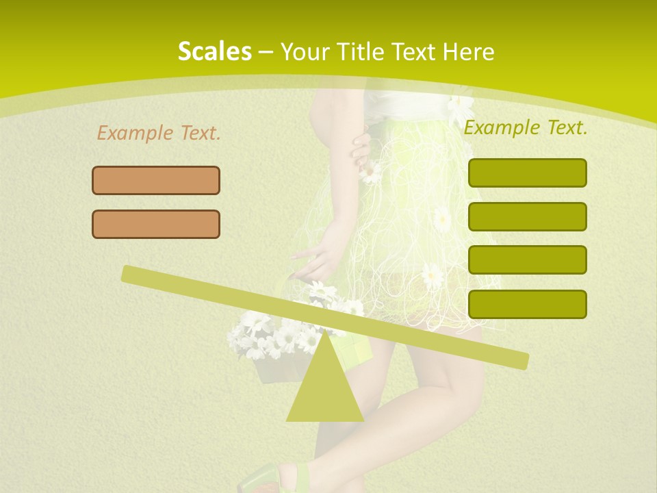 Cute People Blossom PowerPoint Template