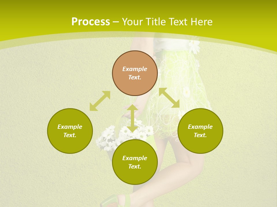 Cute People Blossom PowerPoint Template