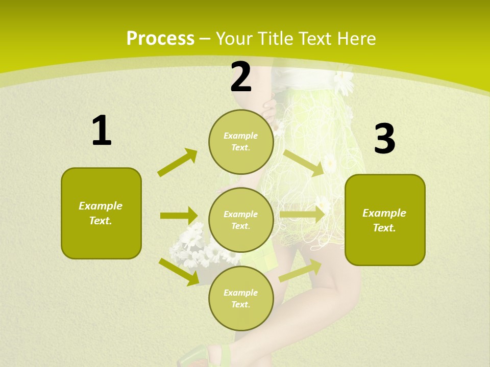 Cute People Blossom PowerPoint Template