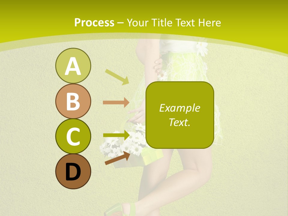 Cute People Blossom PowerPoint Template