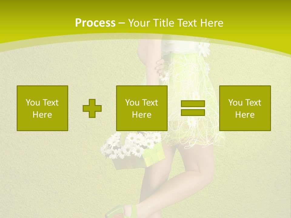 Cute People Blossom PowerPoint Template