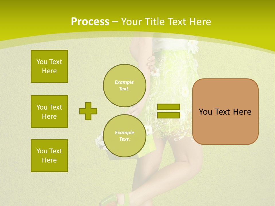 Cute People Blossom PowerPoint Template