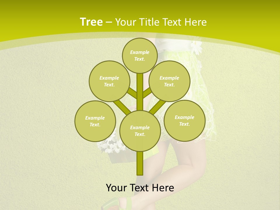 Cute People Blossom PowerPoint Template