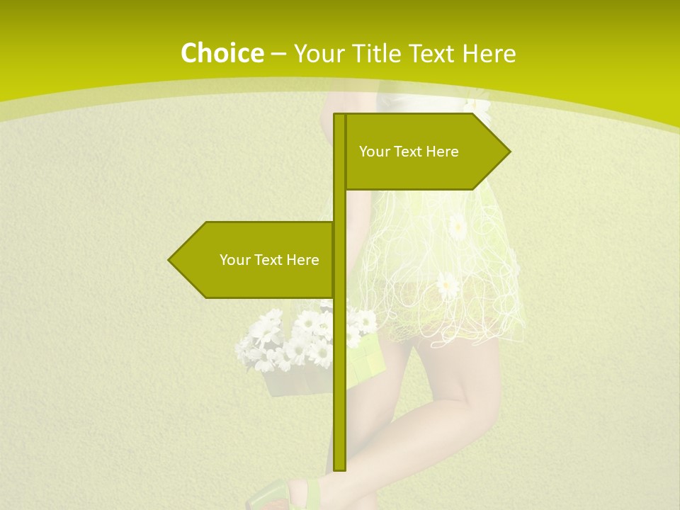 Cute People Blossom PowerPoint Template