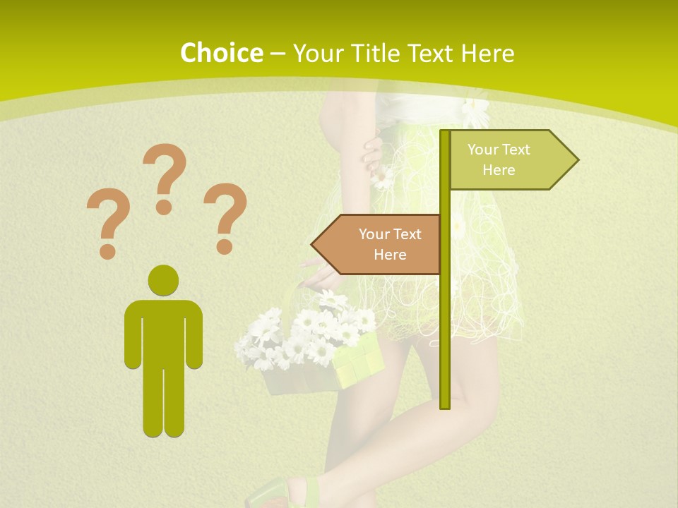 Cute People Blossom PowerPoint Template