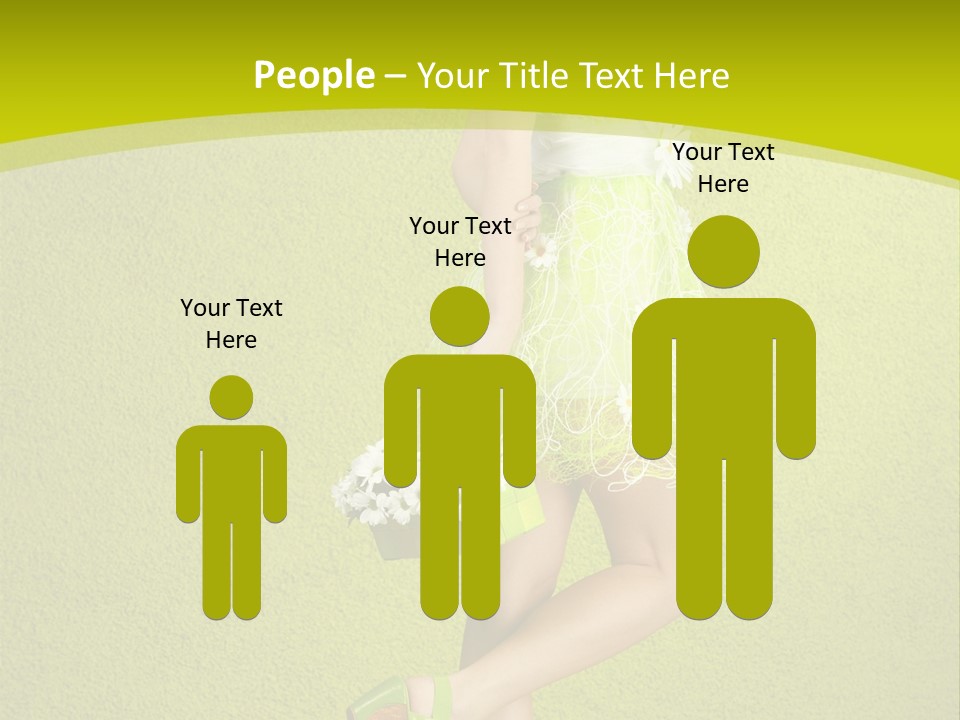 Cute People Blossom PowerPoint Template