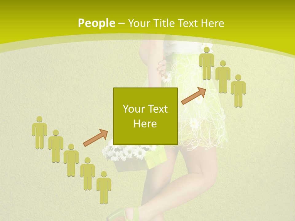 Cute People Blossom PowerPoint Template