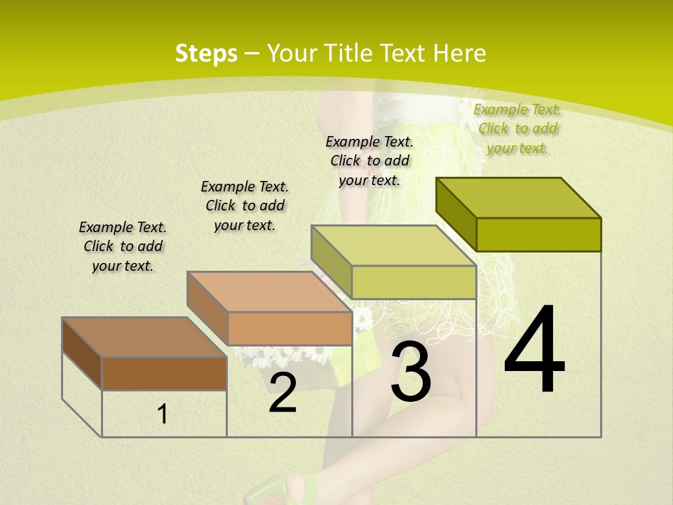 Cute People Blossom PowerPoint Template