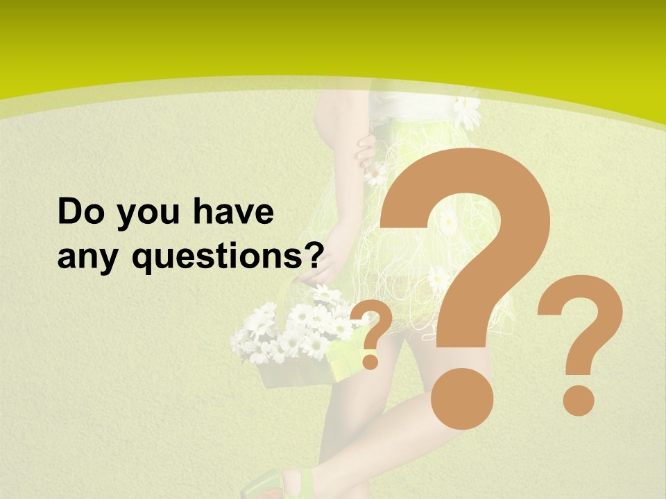 Cute People Blossom PowerPoint Template