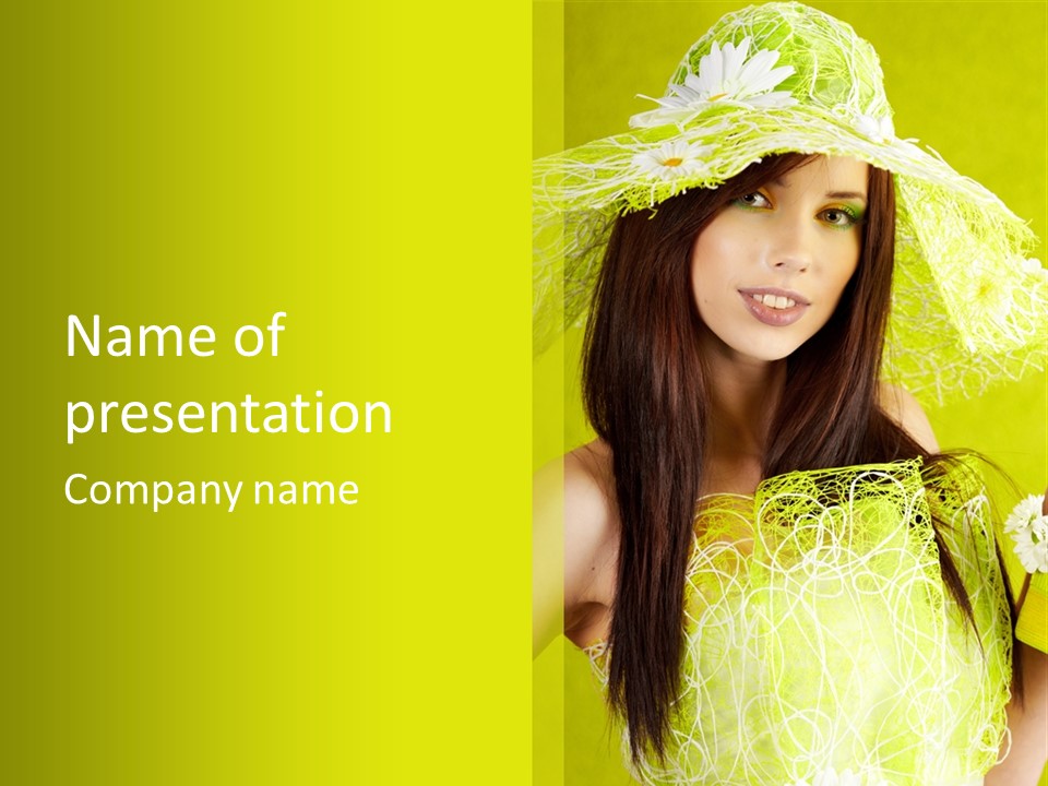 Summer Close Up Fashion PowerPoint Template