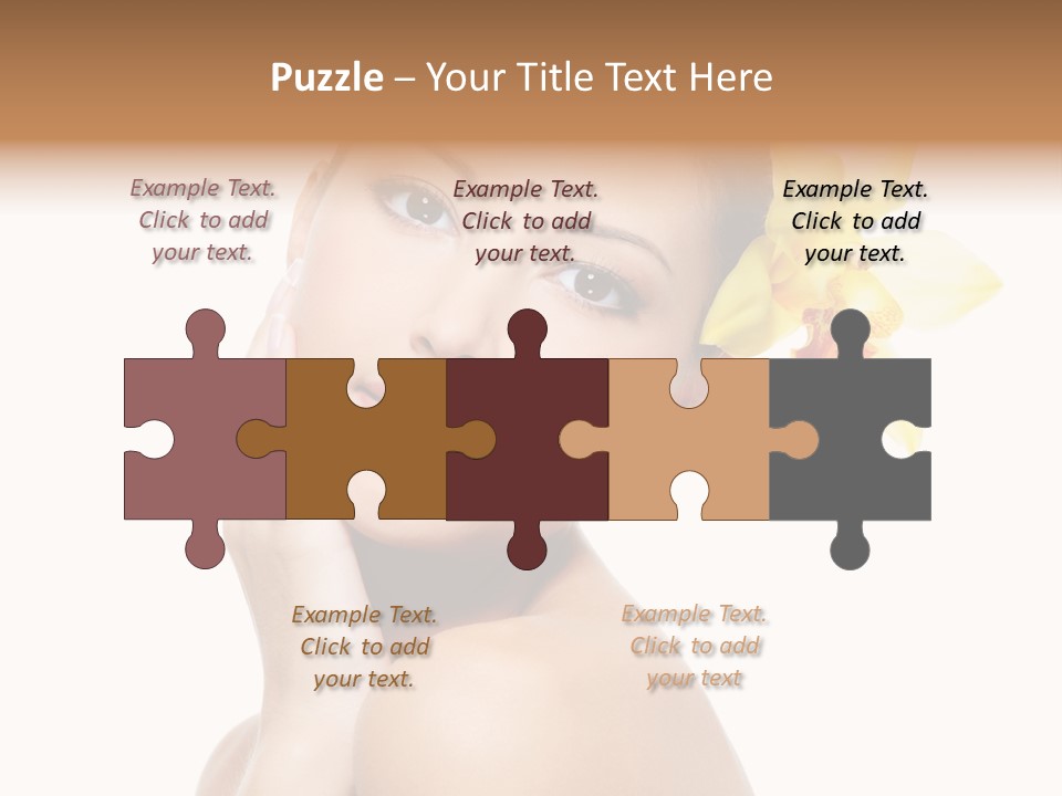 Clear Freshness Portrait PowerPoint Template