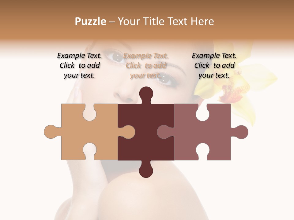 Clear Freshness Portrait PowerPoint Template