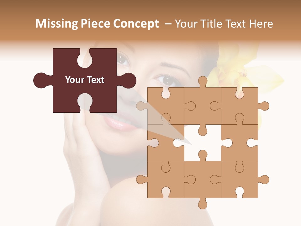 Clear Freshness Portrait PowerPoint Template