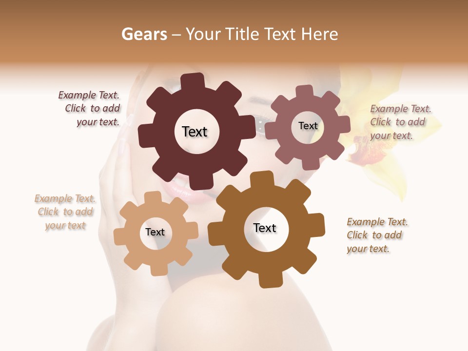 Clear Freshness Portrait PowerPoint Template