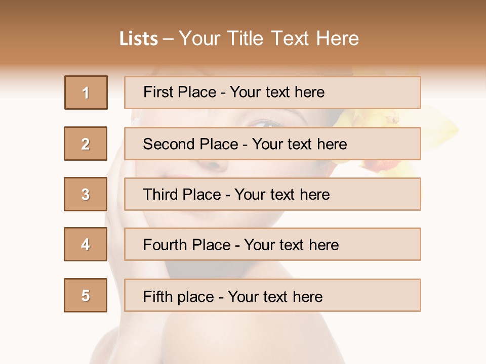 Clear Freshness Portrait PowerPoint Template