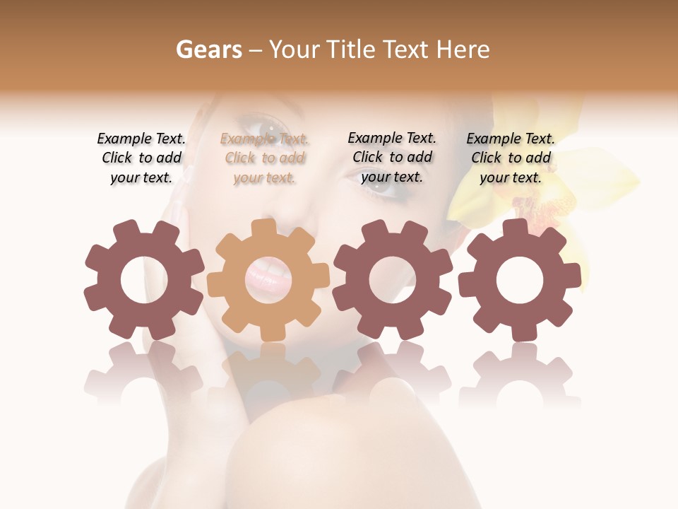 Clear Freshness Portrait PowerPoint Template