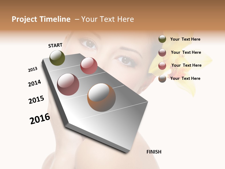 Clear Freshness Portrait PowerPoint Template