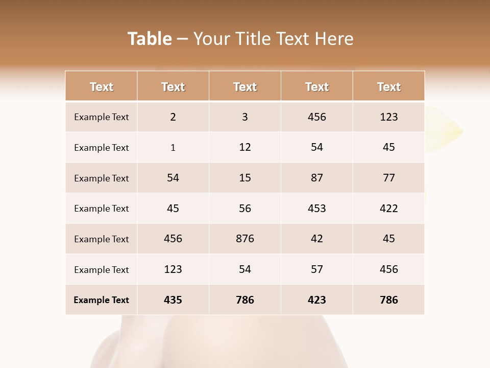 Clear Freshness Portrait PowerPoint Template