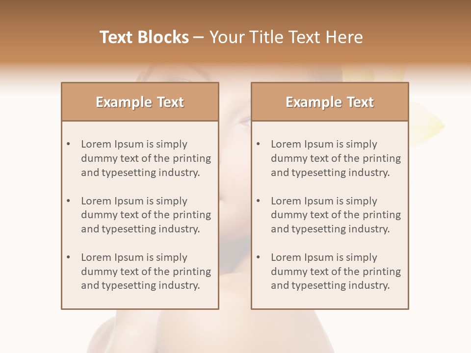 Clear Freshness Portrait PowerPoint Template