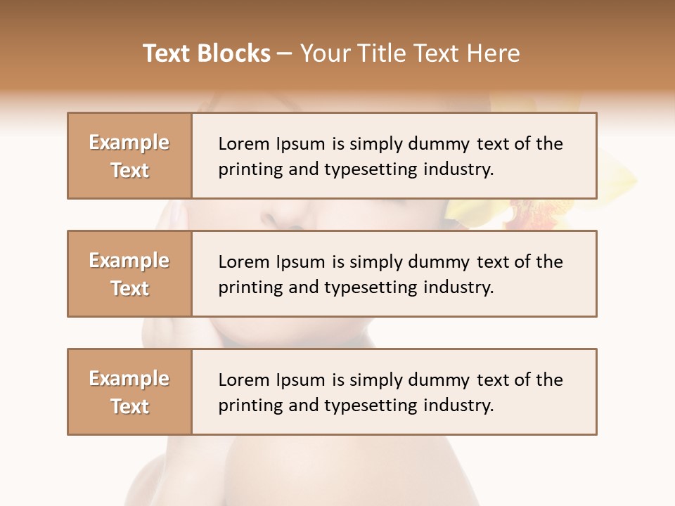 Clear Freshness Portrait PowerPoint Template