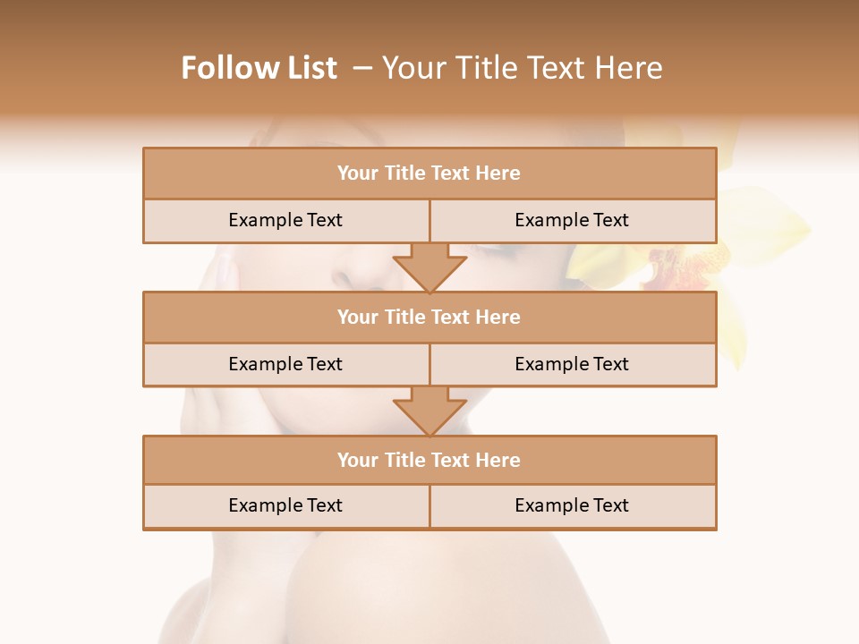 Clear Freshness Portrait PowerPoint Template