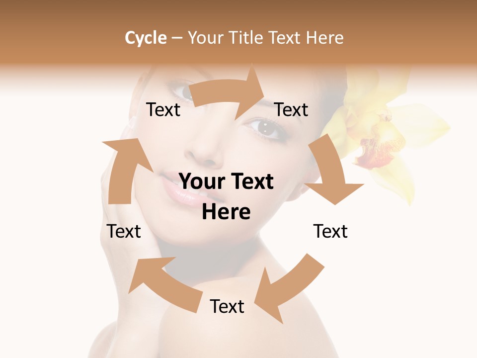 Clear Freshness Portrait PowerPoint Template