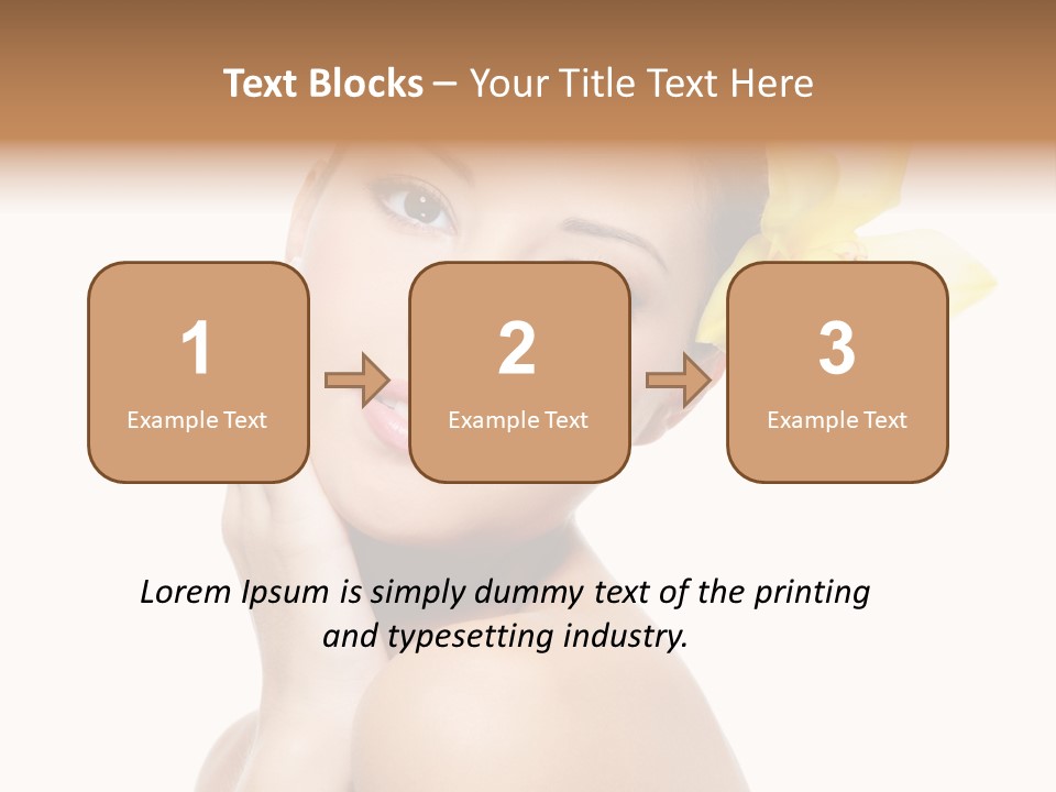 Clear Freshness Portrait PowerPoint Template