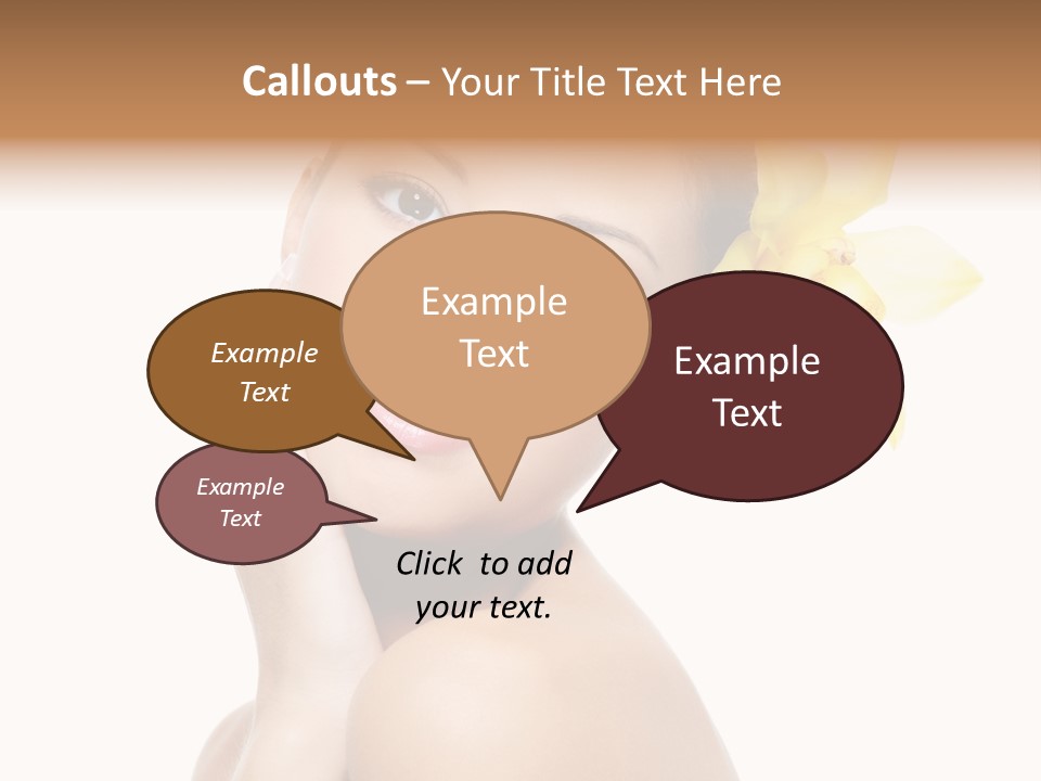 Clear Freshness Portrait PowerPoint Template