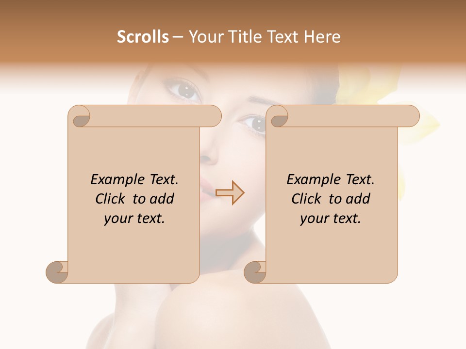 Clear Freshness Portrait PowerPoint Template