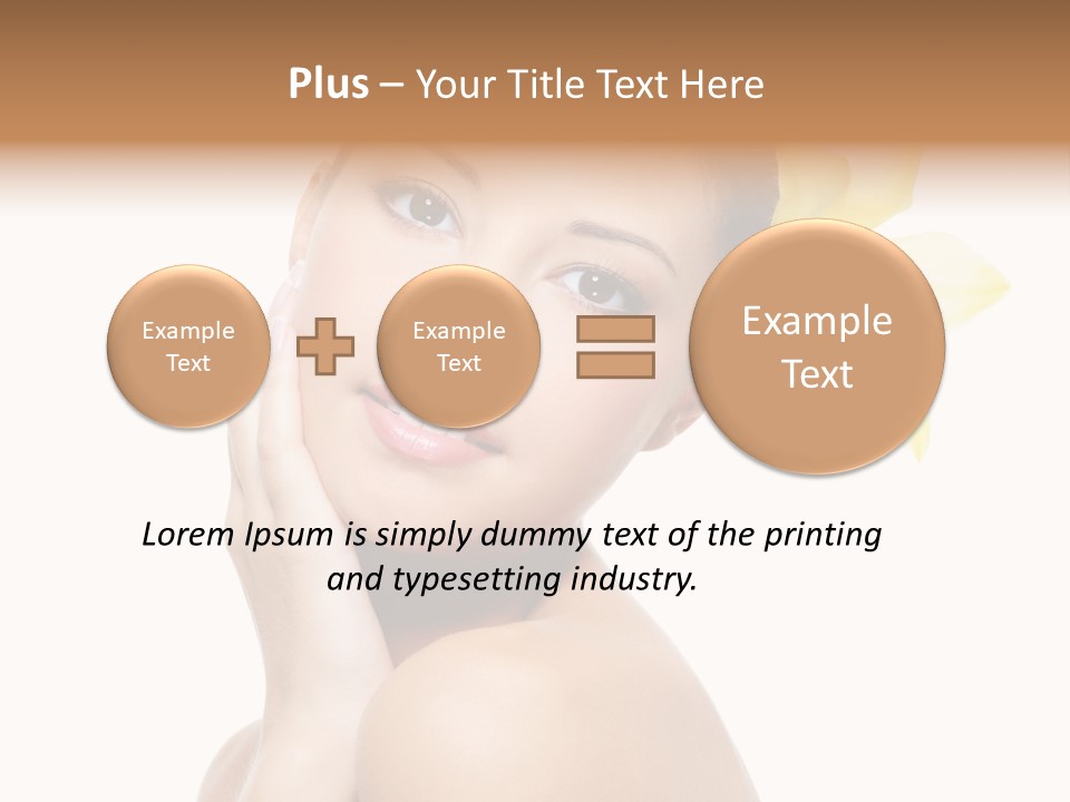 Clear Freshness Portrait PowerPoint Template