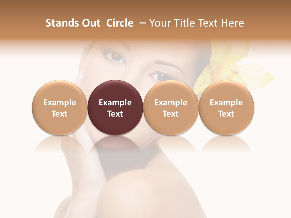 Clear Freshness Portrait PowerPoint Template