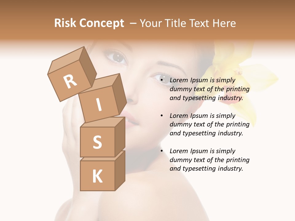 Clear Freshness Portrait PowerPoint Template