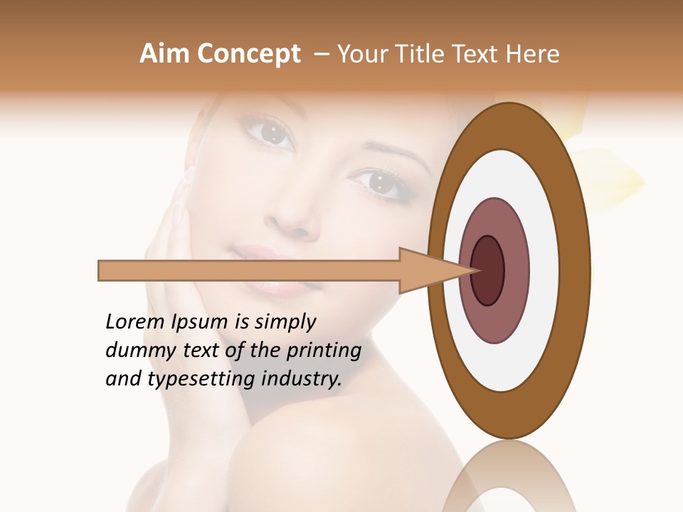 Clear Freshness Portrait PowerPoint Template