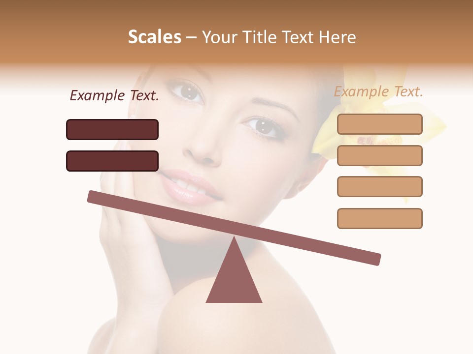 Clear Freshness Portrait PowerPoint Template