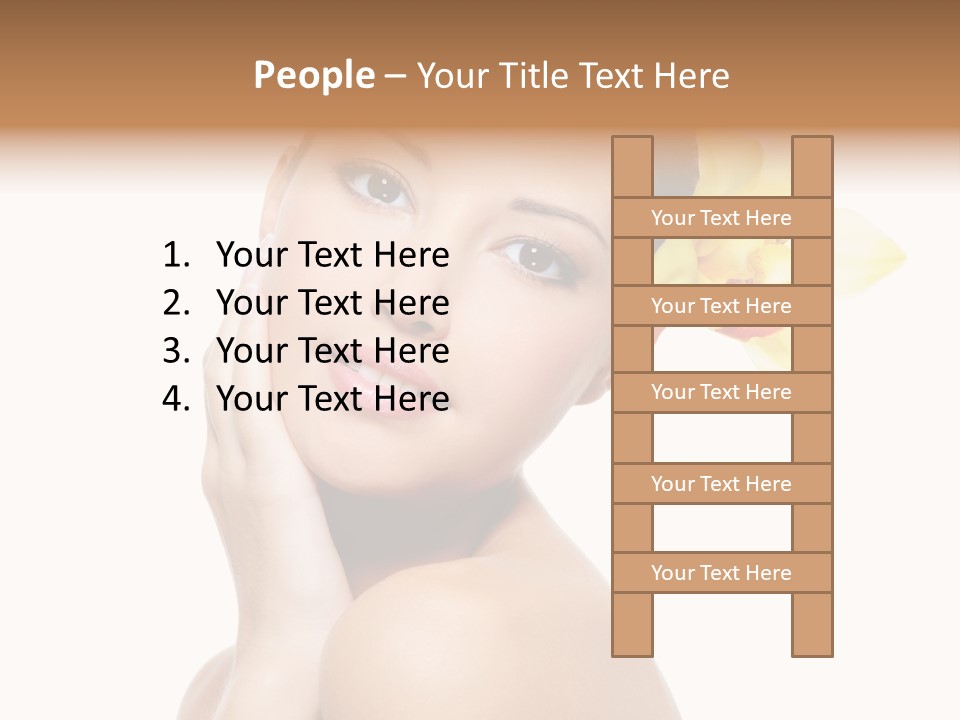 Clear Freshness Portrait PowerPoint Template