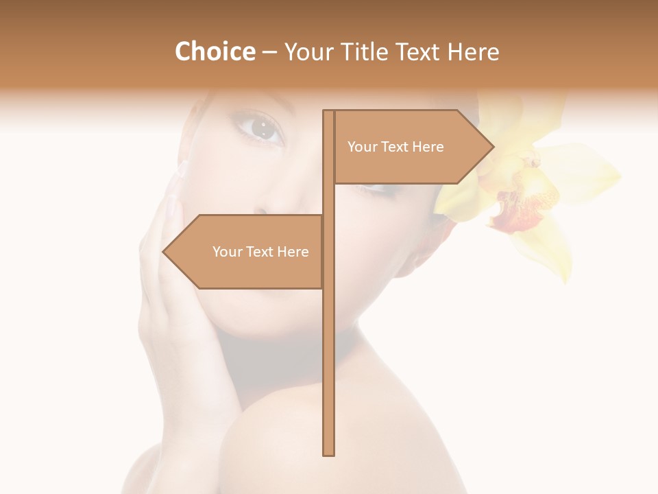 Clear Freshness Portrait PowerPoint Template