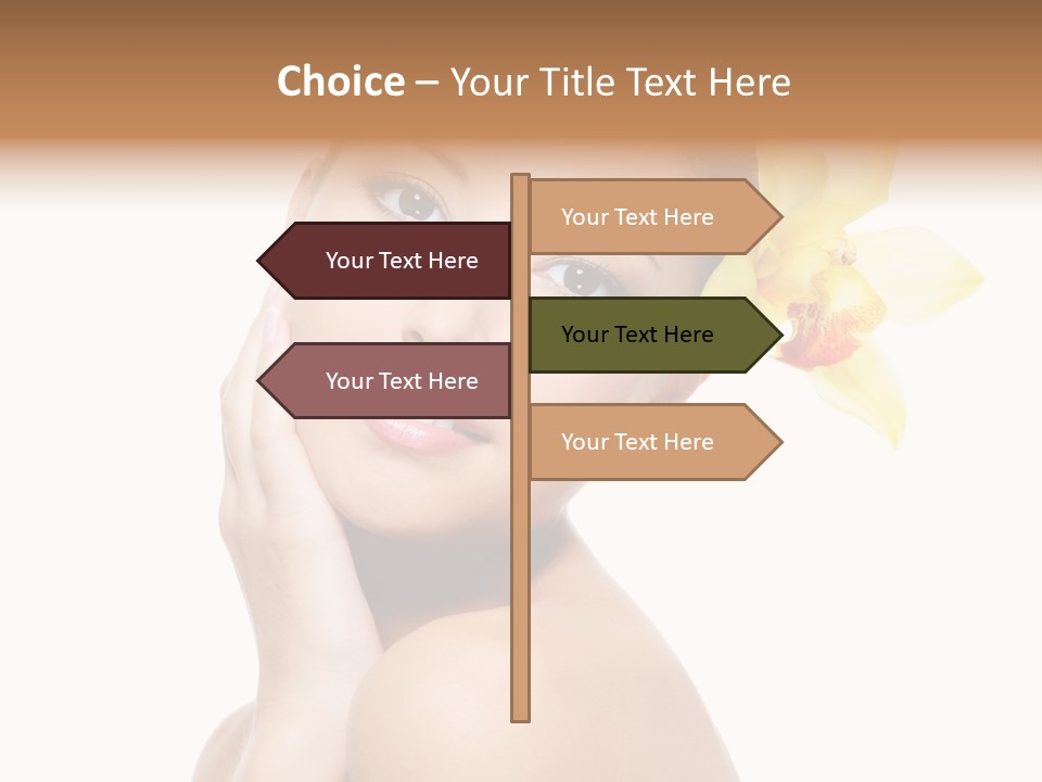 Clear Freshness Portrait PowerPoint Template