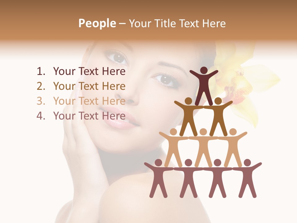 Clear Freshness Portrait PowerPoint Template