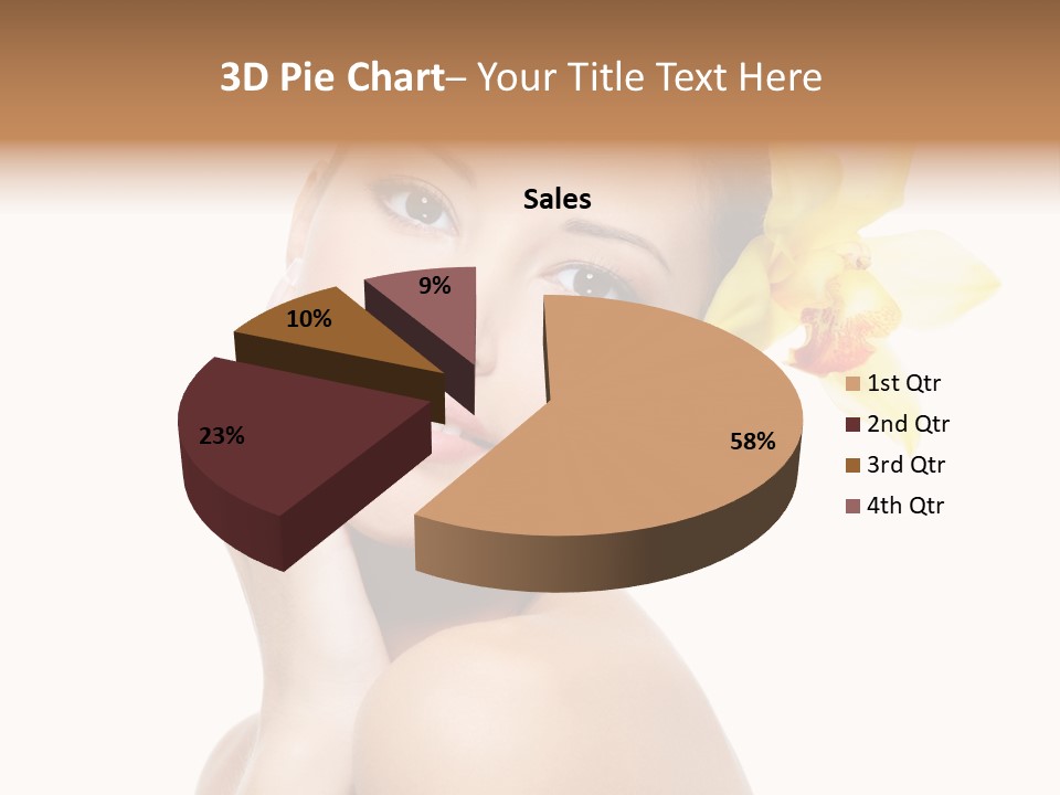 Clear Freshness Portrait PowerPoint Template