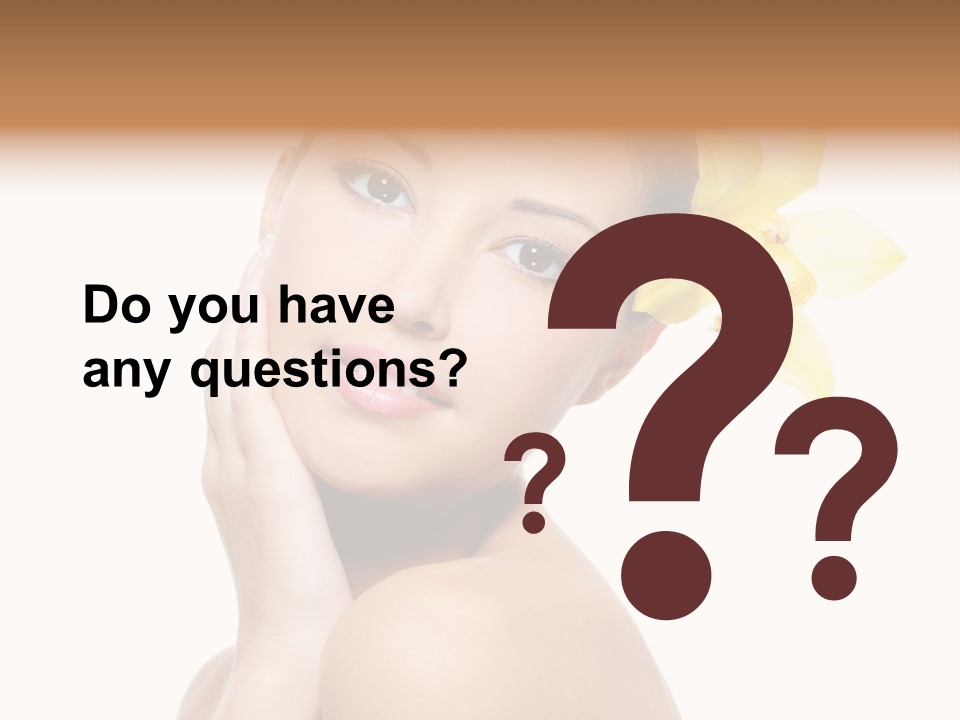 Clear Freshness Portrait PowerPoint Template